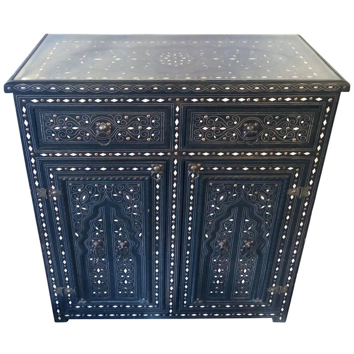 1920s Moroccan Commode, Chest, Cabinet or Sideboard with Arch Design