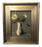 1980s Still Life with White Flowers & Vase Oil on Canvas Framed Painting