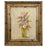 Oil on Canvas Still Life Painting of Flowers and Lavender Framed and Signed