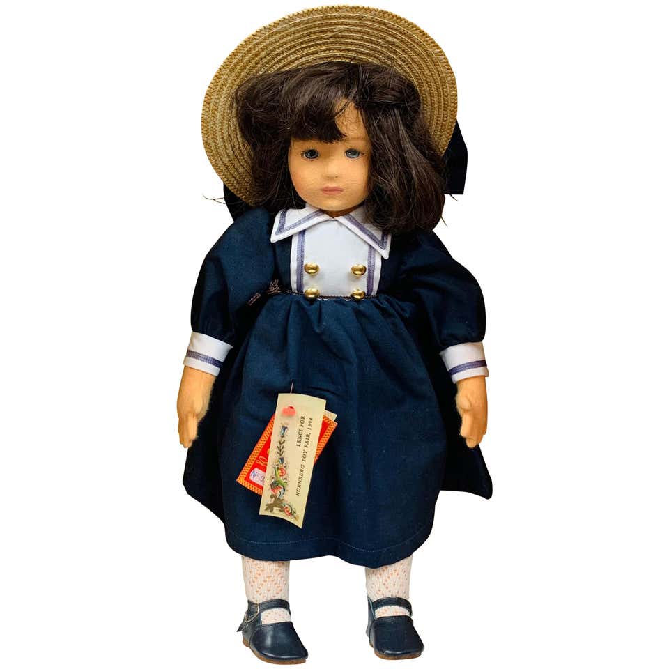 Rare Vintage 1980s Lenci Doll, Serial Number 46 Rare Vintage 1980s Lenci Doll, Serial Number 46