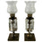 Empire Style English Hurricane Table Lamps