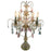 French Neoclassical Cut Crystal Girandole or Table Lamp