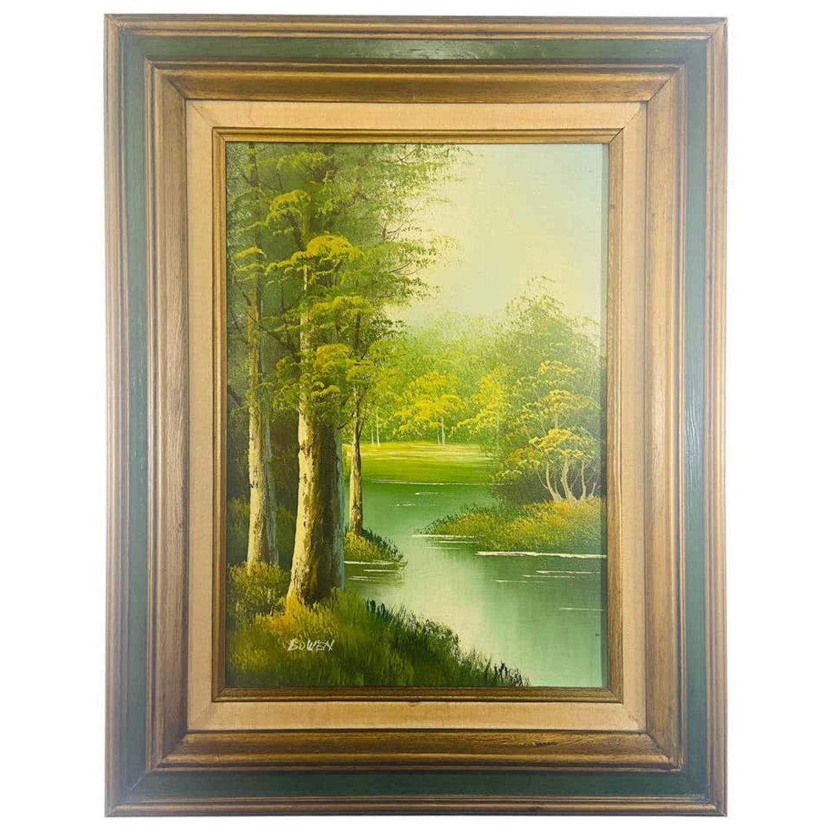 Vintage selling oil painting signed