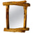 Organic Modern Design Maple Wood Framed Wall or Mantel Mirror