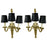 French Neoclassical Brass Wall Lamp Sconce in the Style of Maison Jansen, a Pair