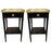 Maison Jansen French Modern Neoclassical Side Table or Nightstand, a Pair