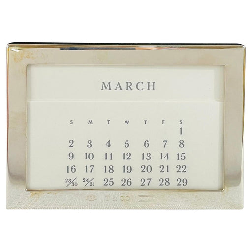 Tiffany & Co. Sterling Silver Perpetual Desk Calendar