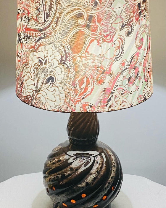 Boho Chic Jar / Vase Converted Two Lights Table Lamp