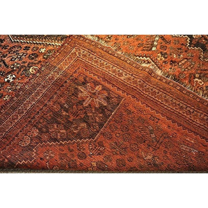 Vintage Large Persian Qashqa'i Carpet 100% Wool Rug