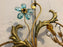 Pair of Neoclassical Handcrafted Italian Gilt Metal and Crystal Sconces by Alba