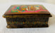 Rare Vintage Russian Hand-Painted Lacquered Small Wooden Box Signed Fedoskino