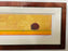 Signed Water Color Contemporary Painting Titled in a Mahogany and Ebony Frame