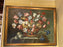 Still Life Flower Bouquet Oil on Canvas Painting 1980