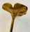 Art Nouveau Brass Flower Candleholder on Black Marble