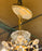 1980s French Louis XV Style Brass and Crystal Chandelier