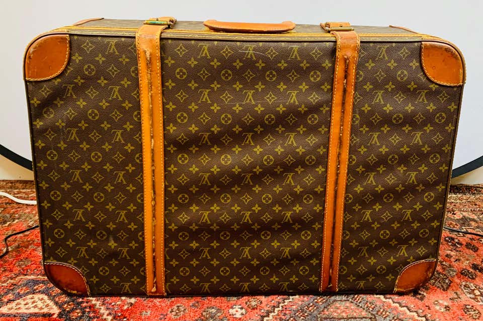 Vintage suitcase in monogram canvas by Louis Vuitton, France 1970
