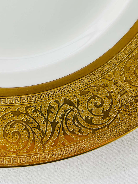 Shelley dining plates with Gold Trim, Set of 12