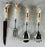 Vintage S & S Haddad Jezzine Traditional Cutlery or Carving Serving Set of 4 Pcs