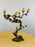 Bronze Tree with Birds and Flowers Candleholder or Candelabra, a Pair