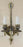 Antique Federal Style Double Arm Brass Wall Sconce, a Pair