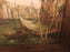 City on a River Scene in Wooden Frame