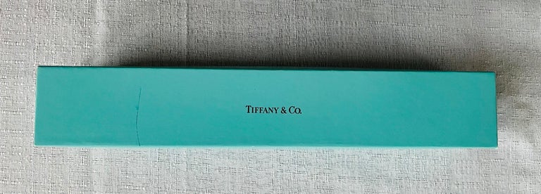 Set of 6 Tiffany and Co. Sterling Silver Leaf Form Ice Tea Straws