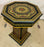 Hand Painted Black Moroccan End, Side or Lamp Tables Octagonal Shaped, a Pair