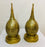 Pair of Tear Shaped Gold Brass Handmade Table Lamps