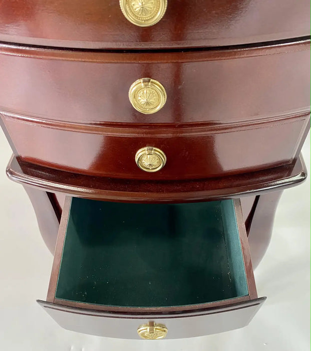 Mahogany Flatware Chest End Table by Thomas Pacconi