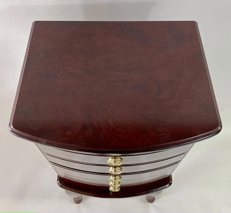 Mahogany Flatware Chest End Table by Thomas Pacconi