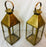 Brass Lanterns or Candleholder for Garden or Indoor, a Pair