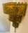 1970's Demilune Brass Moroccan Wall Sconce, a Pair