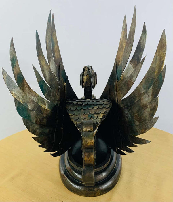 Swan Bronze Brutalist Statue, a Pair