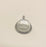 Lalique Round Crystal Cabochon Pendant in Silver Frame