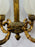 A French Victorian Gasolier Bronze Chandelier or Fixture with Original Shades
