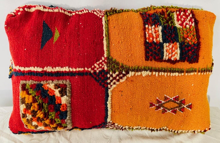 Vintage Handmade Kilim Cushion or Pillow, a Pair