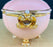 Vintage Italian Porcelain Pink Jewelry Box