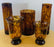 Ralph Lauren Brown and Caramel Vase, A Set of 5