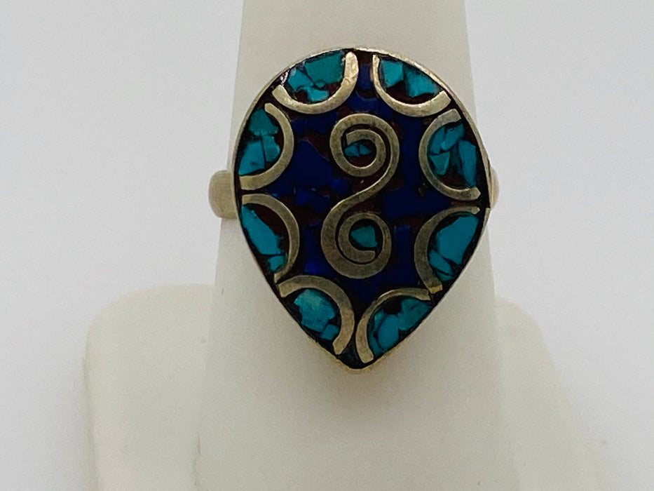 Vintage Silver Sterling Tribal Moroccan Ring