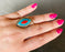 Vintage Tribal Moroccan Turquoise Ring 1950's