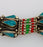 Vintage Moroccan Tribal Turquoise and Silver Bracelet 1950's