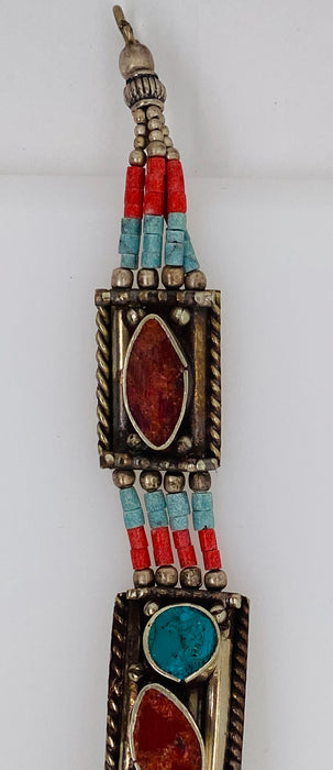 Tribal Berber Antique 1950's Moroccan Silver Bracelet
