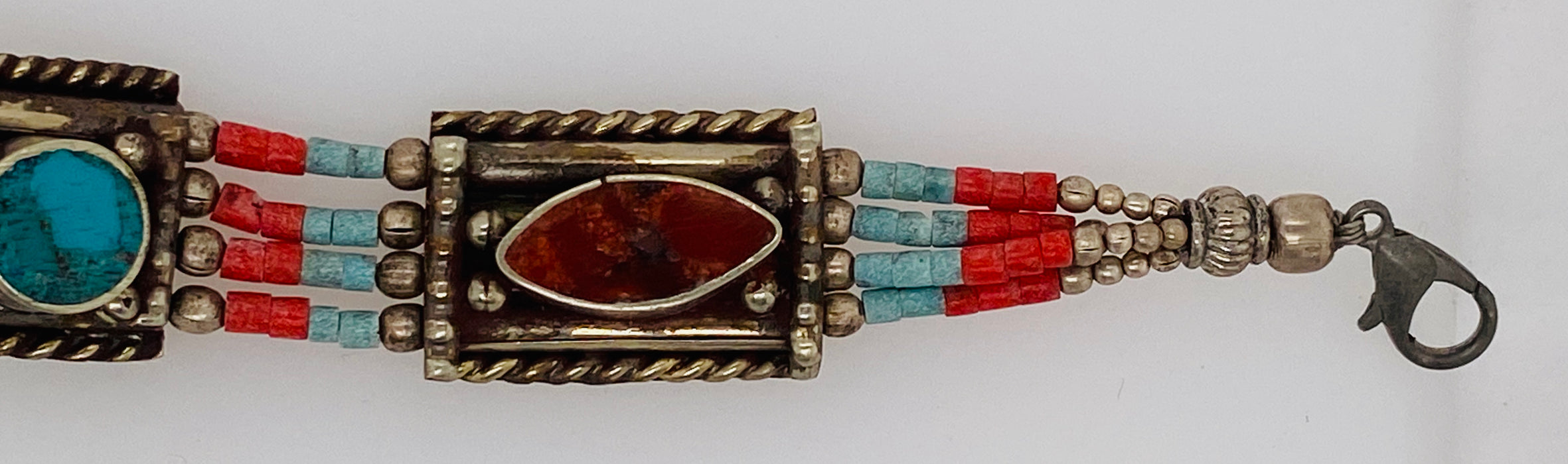 Tribal Berber Antique 1950's Moroccan Silver Bracelet