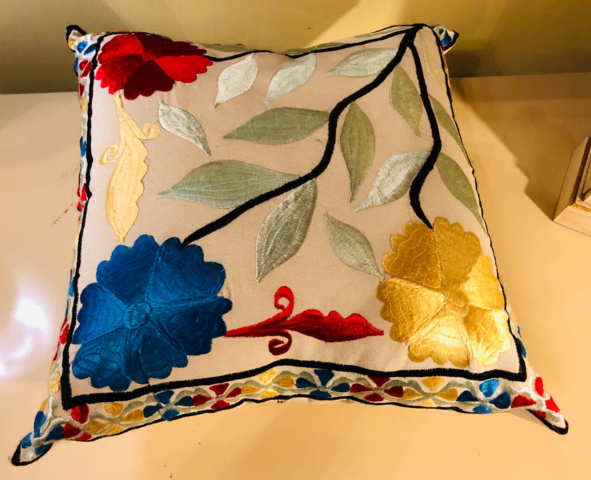 Rabati Pillow Handmade by Moroccan Artisans, a Pair