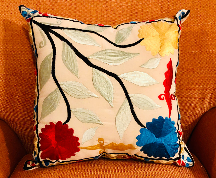 Rabati Pillow Handmade by Moroccan Artisans, a Pair