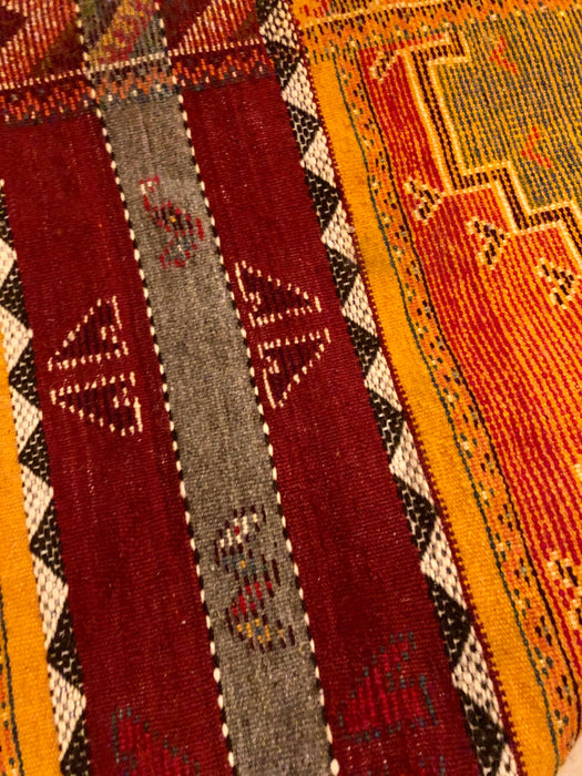 Tribal Moroccan Handwoven Wool Moroccan Rug