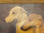 Two Dogs Side Portrait Oil on Canvas Painting, Framed and Signed