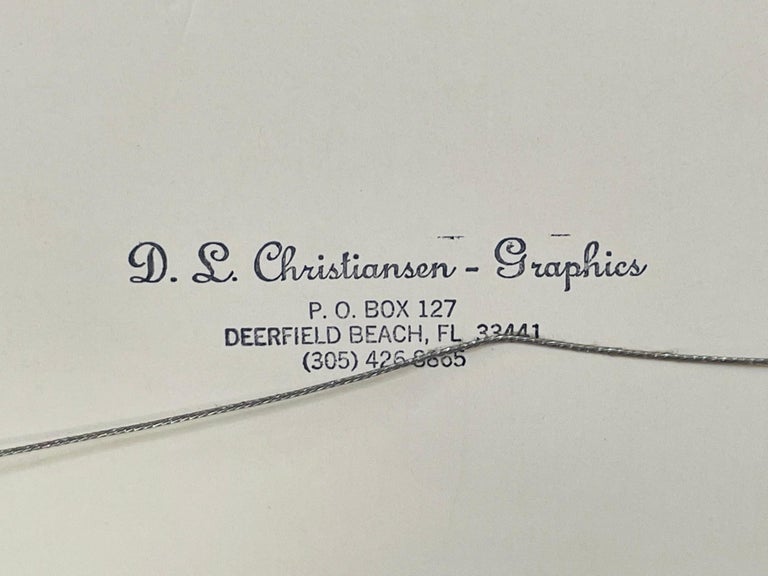 D. L. Christiansen Serigraph of a Diner Signed, Numbered
