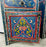Vintage Moorish Moroccan Blue Hand-Painted Nightstand, Side or End Table, a Pair