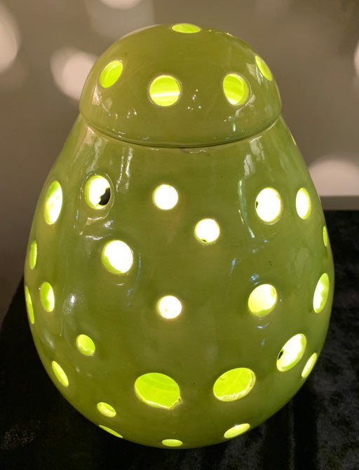 Green Egg Shaped Moroccan Table Lamp